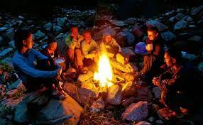Bonfire in Kanatal